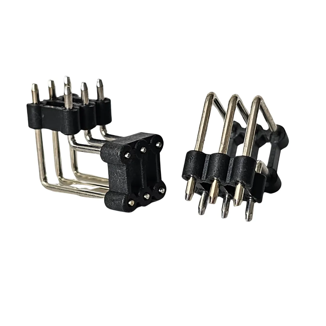 Right-angle pin headers