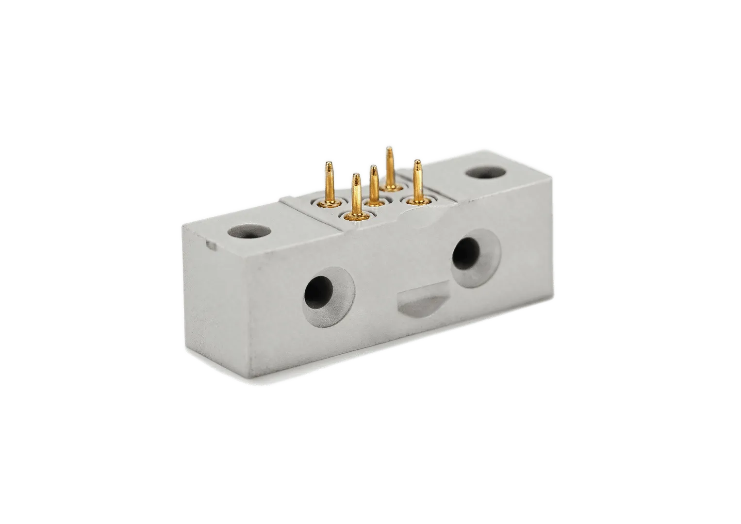 Pogo spring-pin connector block
