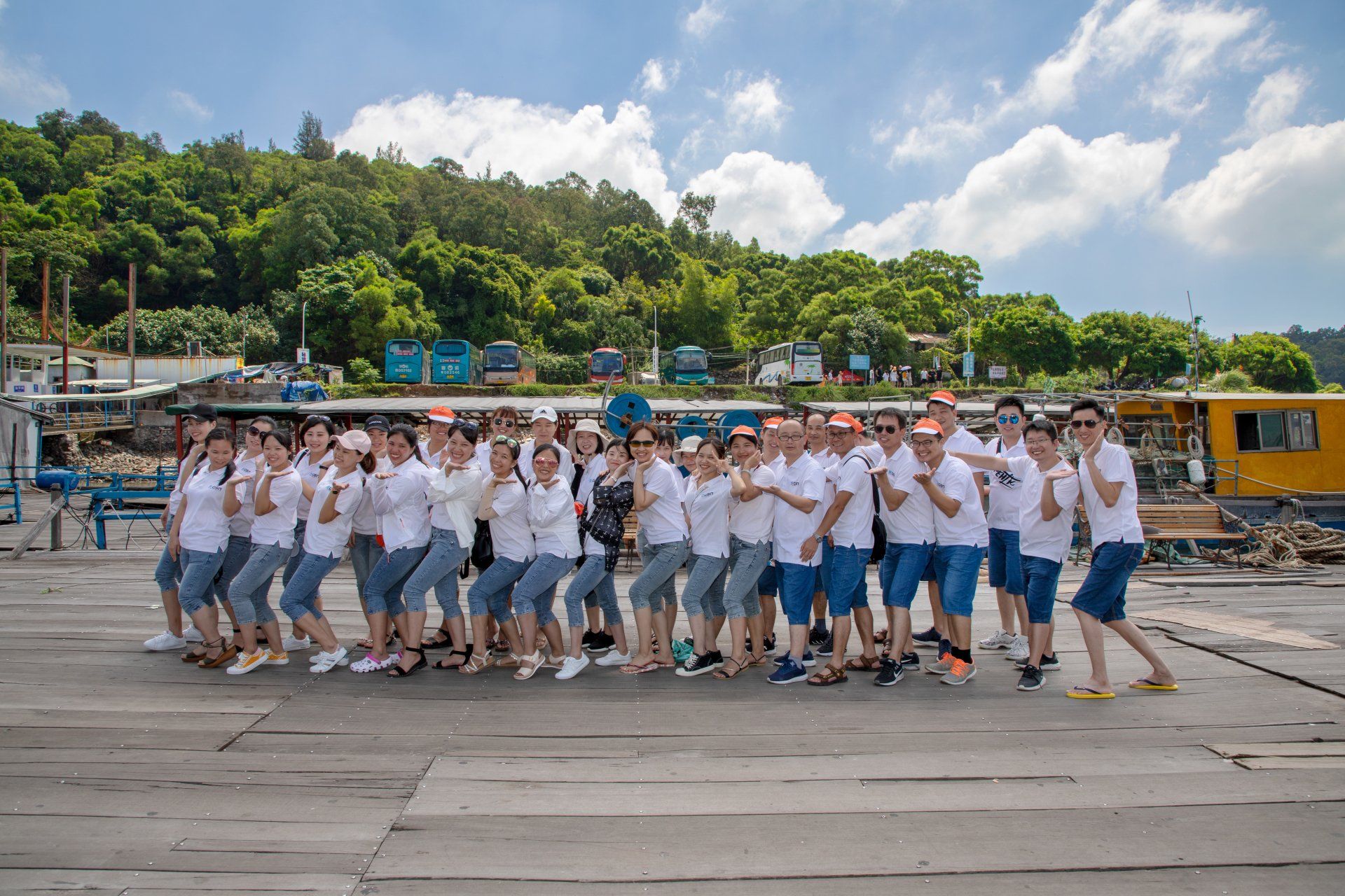 GSN employees in the workshop